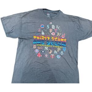 Vintage Tees - Majestic MLB Team Logos Graphic Tee*SZ XL